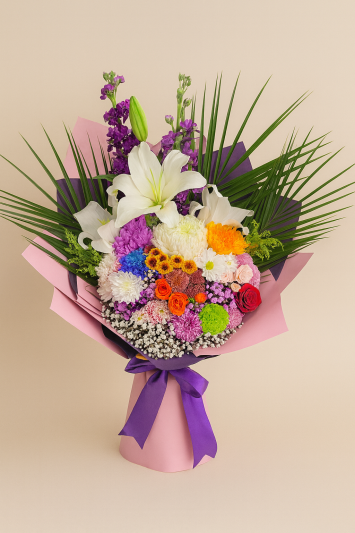 Karışık Lilyum Buketi 